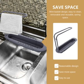 Sink Drainer Kitchen Sponge Holder Dishwashing Cloth Rack Pool Towel Rack