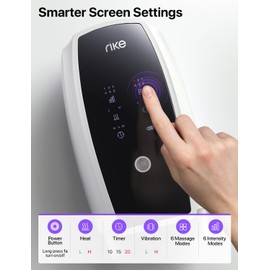 RIKE Hand Massager with Heat and Compression, 6 Levels Pressure Point Therapy Massager for Arthritis, Carpal Tunnel, and Finger Numbness, White Elephant Gifts for Women Men (White)