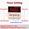 Cycle Timer Alarm with Flashing Light - 0-110dB Adjustable Siren,