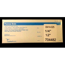 Cardinal 30414-025 Penrose tubing Drain - 12" x 1/4" Box of 10 -NEW SEALED PACKS