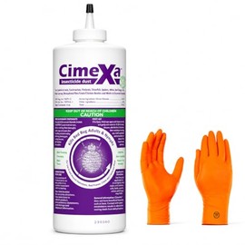 Rockwell Labs - CXID032 - Cimexa Dust - Insecticide - 4 oz | Premium USA Supply Gloves for Safe Eradication | USA Supply Pest ID Card