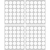 120 Klebepunkte, 30 mm, weiß, aus PVC Folie, wetterfest, Markierungspunkte