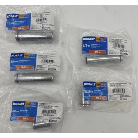 Kobalt New Kobalt 3/8in Driver 6/12 Point Reg Deep Sockets Various Sizes Select FreeS&H