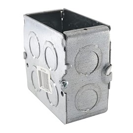 Thomas & Betts GW135-G 3-3/4-Inch Length by 1-15/16-Inch Width by 3-1/2-Inch Depth Galvanized Gangable Masonry Outlet Box, 20-Pack
