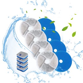 SORON Cat Water Fountain Filters, 4 Packs Replacement Filters for Automatic Pet Fountain, 4.13inch Filters For Cat Water Fountain