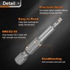 sourcing map 4pcs Triangle Magnetic Screwdriver Insert Bits 2.0 2.3