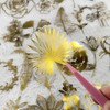 100 pieces gold foil stickers with leaves and flowers for