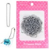Ball Chain with Connector, Silver, Total Length: Approx. 4.9 inches