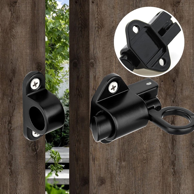 Pack of 2 Automatic Locking Door Latches, Aluminium Alloy Door