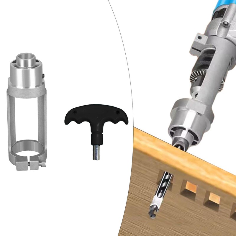 Sharplace Square Hole Drill Bit Adapter Accessory Carpentry Tool Premium