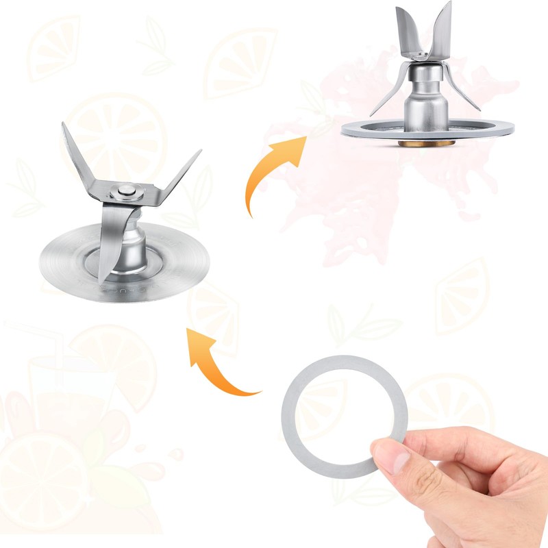 8pcs Blender Gasket for Oster, Rubber Gray O-Ring Blender Gasket