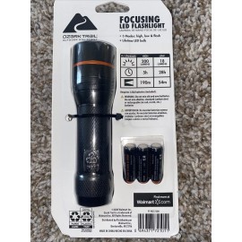 Ozark Trail New Ozark Trail 200 Lumens IPX4 Focusing Spot Wide Flood LED Flashlights