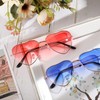 BBTO 2pcs Heart Shape Glasses Hippie Sunglasses Retro 70s Glasses