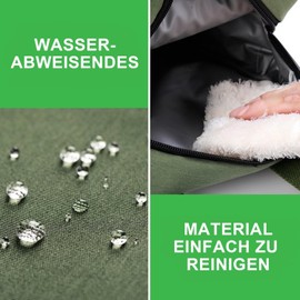 Brisby Cool Bag Small - 4L, Lunch Bag, Four Layer Insulated Cooler Bag with Cooling Elements, Versatile Lunch Bag, for Women in Green