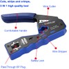 CHZHLM RJ45 Crimping Tool Kit Pass Through Crimper Stripper Cutter