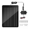 Zuomeng Solar Battery Charger Maintainer 15W Panel Kit Dump Trailer