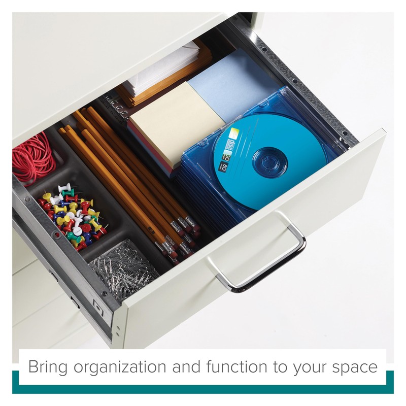 Hirsh Industries 18" Deep 4 Drawer Steel Mobile Storage Cabinet