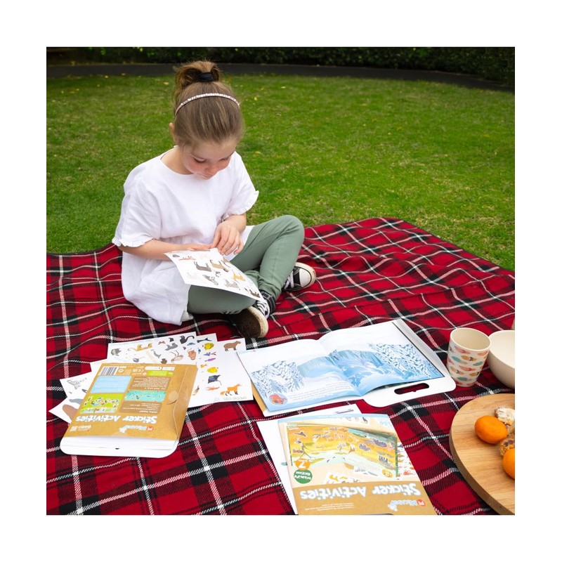 Micador jR. Reusable Sticker Activities, Wildlife Pack - 7 Scenes