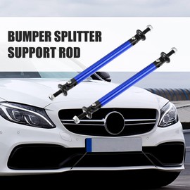 X AUTOHAUX 1pair 100mm 3.94" Splitter Support Rods Adjustable Front Rear Bumper Lip Splitter Strut Rod Tie Support Bars Fit Most Vehicle Blue