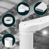 KOTARBAU® Flat Duct Deflection Piece 90° for Ventilation Duct Round-Square