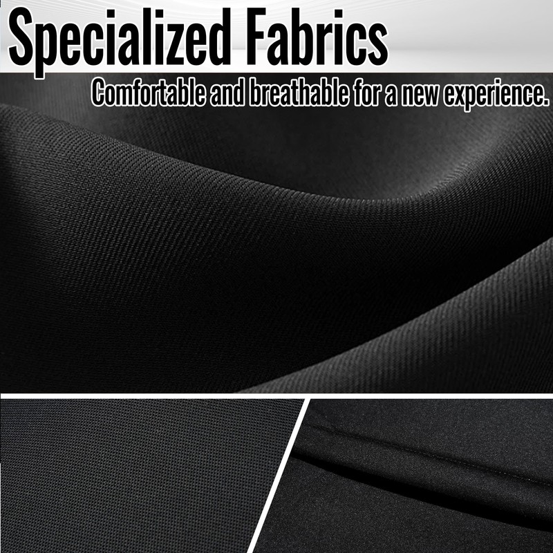 Fioqe Rear Heavy-Duty High-Density Composite Fabric Seat Covers for Dodge