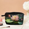 MoCaliduccious Lotus Flower Women Makeup Bag Daily Cosmetics Storage Pouch