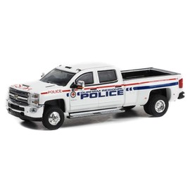 Greenlight 46090-C Dually Drivers Series 9-2018 Chevy Silverado 3500 Dually - Durham Regional Police, Durham, Ontario, Canada 1:64 Scale
