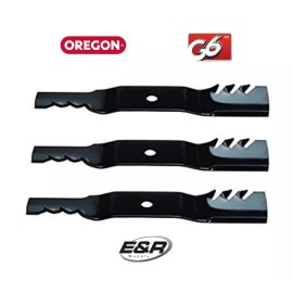 For Kubota Gator Blades for Kubota RCK60B-23BX, BX2660, BX23, BX7510, Oregon 396-612(3)