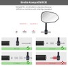 evermotor Motorcycle Handlebar End Mirrors, Motorcycle Mirrors E-Approved, 360° Rotation,