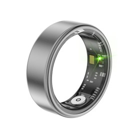 Fitness Smart Ring, Aluminium Alloy Sports Ring Health Tracker, Multifunction Ring with 50 Meters Water Resistant Technology (7#)
