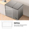 Zerodeko Refrigerator Partition Fridge Shelf Fridge Divider Iron Mesh Freezer