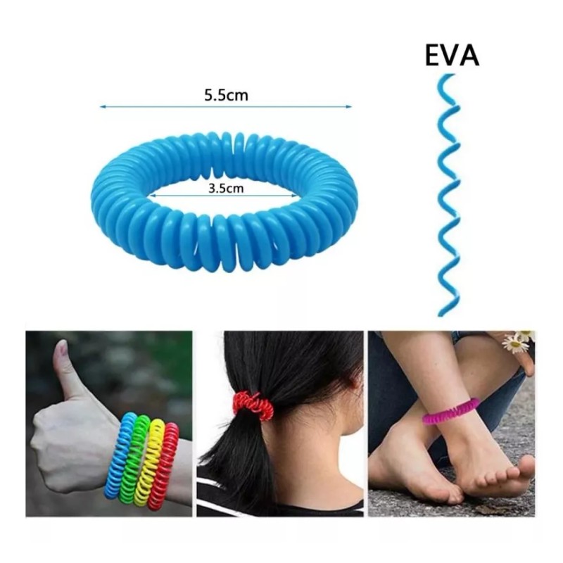 Frokito Pulsera Antimosquitos Con Aceites 100% Naturales Pqt 15 Pzas