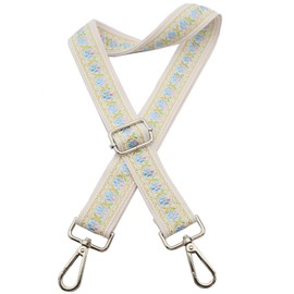 Crossbody Straps for Purses Gold Hardware Purse Strap Wide Shoulder Strap Adjustable Replacement,Retro Jacquard Embroidery for Shoulder Bags