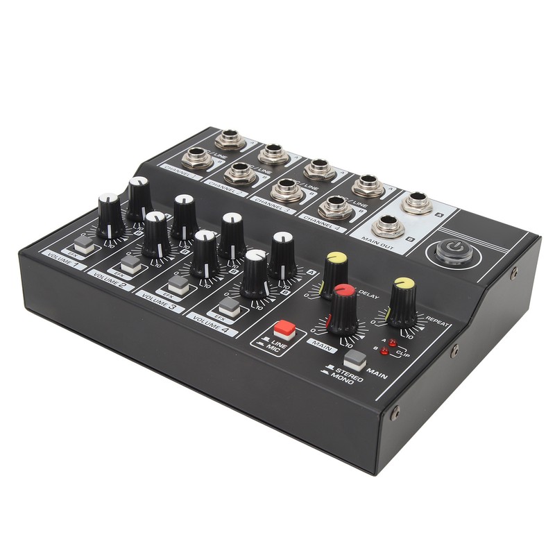 8 Channel Sound Mixer Sound Board Console 2 Modes Aluminium
