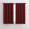 NICETOWN Burgundy Red Blackout Curtains Grommet - Thermal Insulated Solid