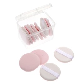 Baluue 2sets Facial Powder Puff Makeup Sponge Non-latex Gentle Easy to Clean Foundation Sponge 12pcs*2