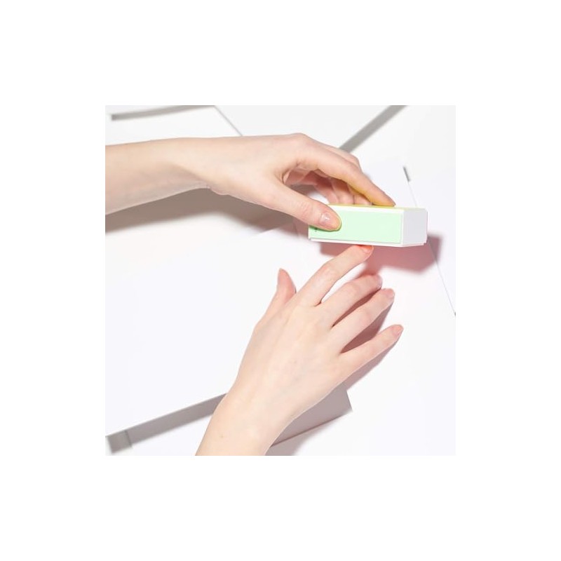 Tweezerman Neon Hot 4-in-1 File, Smooth & Shine Block