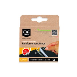 3L 8214 500 Hole Reinforcers Label Polypropylene Clear