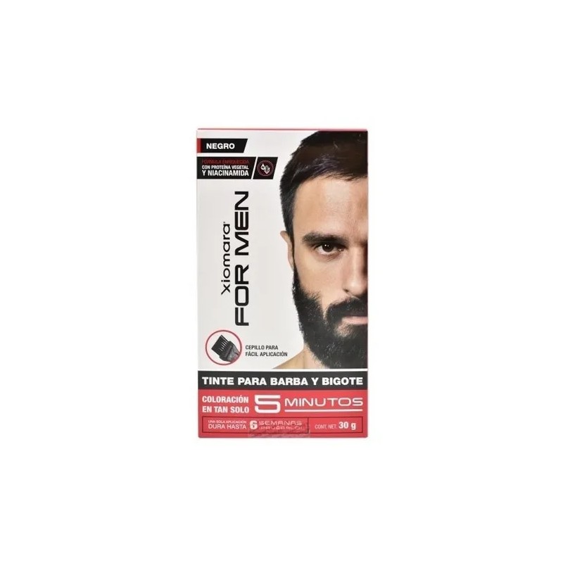 Xiomara For Men Tinte Gel para Barba y Bigote -