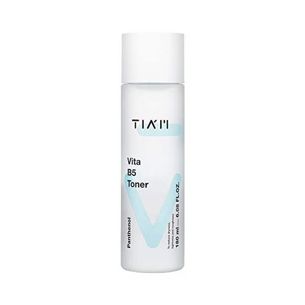 TIAM Vita B5 Toner, Deep Hydrating Toner Korean, Low pH Toner for Dry Sensitive Skin, Toner for Combination Skin, b5 Vitamin, Alcohol Free, Fragrance Free, 6.1 Fl Oz