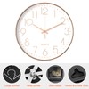 Uootach Wall Clock 30cm Silent Quartz Movement Modern Minimalist Design