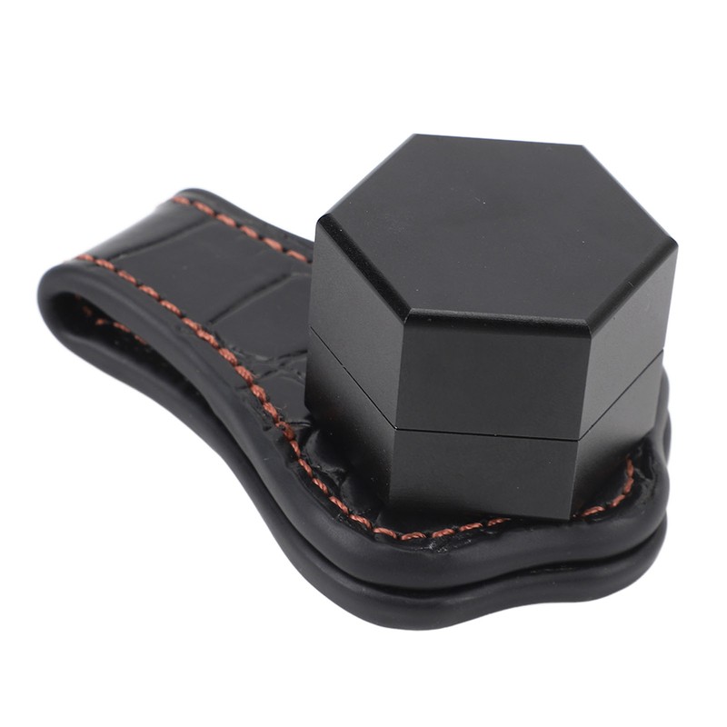 Billiard Chalk Holder Aluminum Alloy Magnetic Hexagonal Portable Pool Cue