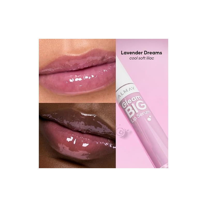 Lip Gloss Almay Gleam Big tono Lavender Dreams