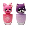 Tomini Children's Friends Water-based Nail 8ml x 2-piece set, Twinkle Pink (cat) + Lavender (dog), 1 set / 투미니 어린이 프렌즈 수성 네일 8ml x 2종 세트, 트윙클핑크(고양이) + 라벤더(강아지), 1세트