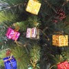 24PCS Shiny Mini Boxes Ornaments，Christmas Tree Decoration,Metal Foil Wrapped Ornaments，for