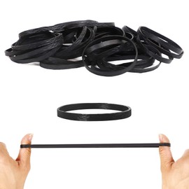 100 Pcs Large Elastic Bands 100x5mm Rubber Elastic Bands Strong Thick Elastic Rubber Bands Set for Home School Office Bank Supplies，Black