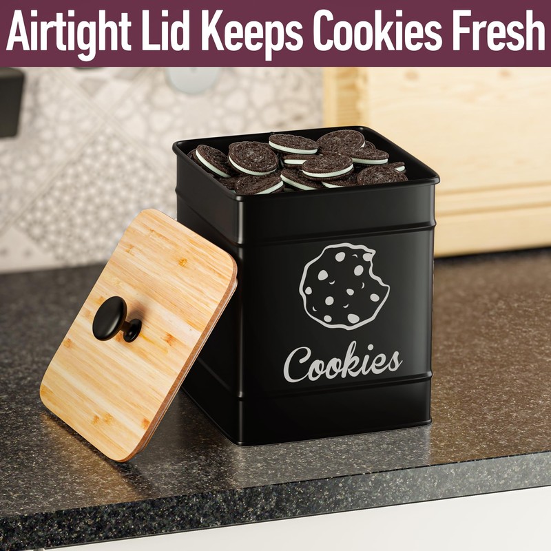 Cookie Jar with Airtight Lid - 1 Gallon - 6"D