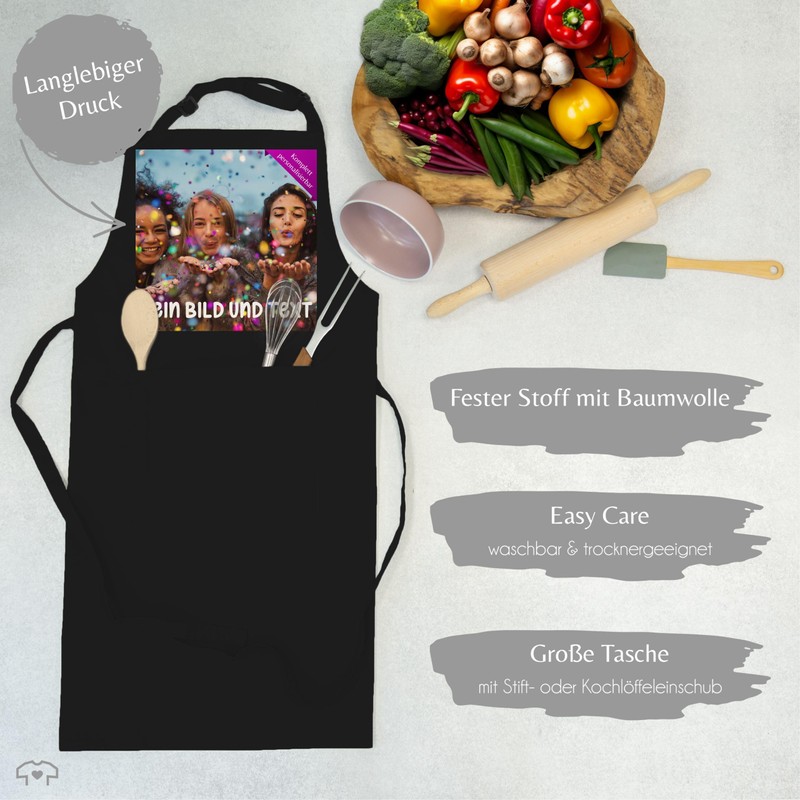 Geschenk mit Namen personalisiert by Shirtracer - Apron - Photo