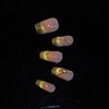 10 Pcs Handmade Nail Tips Grass Green Medium Coffin Nail