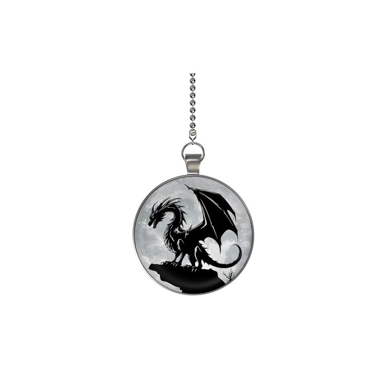 Gotham Decor Rock Dragon Moon Glow in the Dark Double